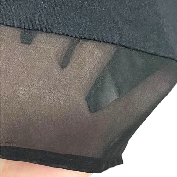 Donna Karan Classic Lounge Tee In Black Relaxed Style 3/4 Sleeves Size Small - Picture 10 of 16